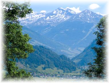 Rakouská vesnička Dorfgastein