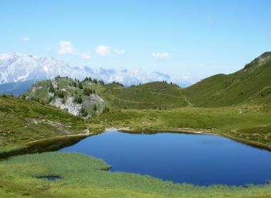 Jezero Paarseen v údolí Gasteiner Tal