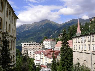 Gasteinské městečko Bad Gastein