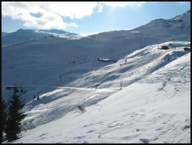Oblast Gastein v zimě a sjezdovky