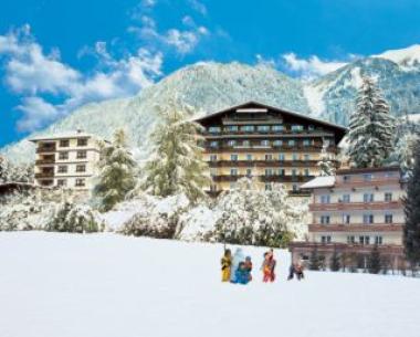 Rakouský hotel Germania v zimě