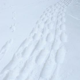 Gasteiner Tal a stopy ve sněhu po sněžnicích