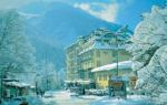 Rakouský hotel Mozart v zimě